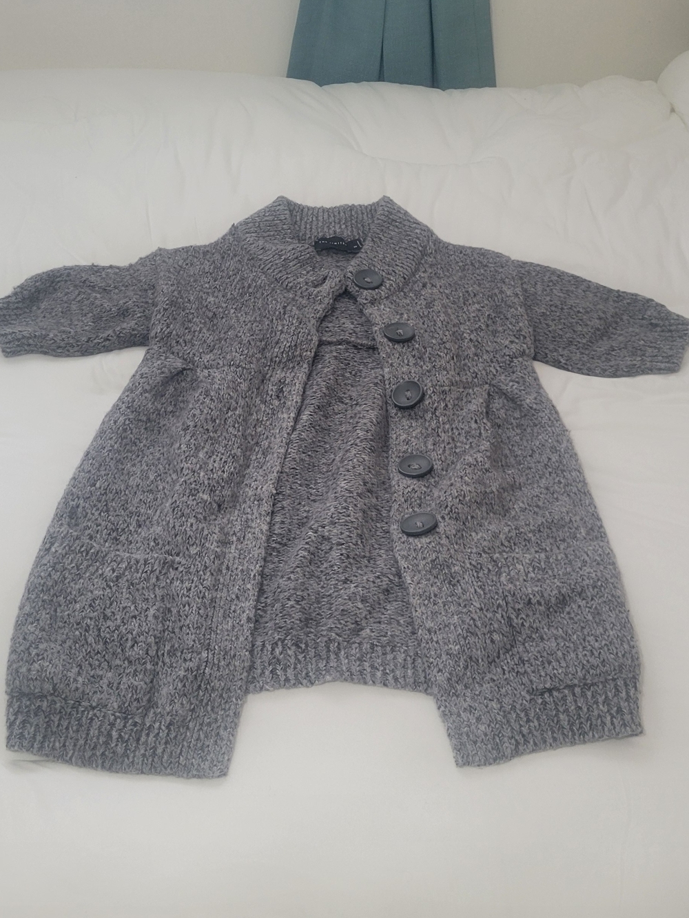 The Limited Gray Button-Front Cardigan